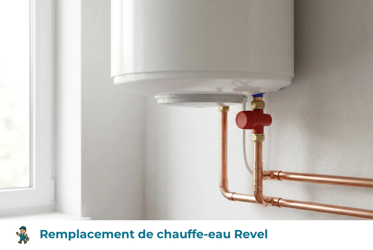 Remplacement de chauffe-eau à Revel