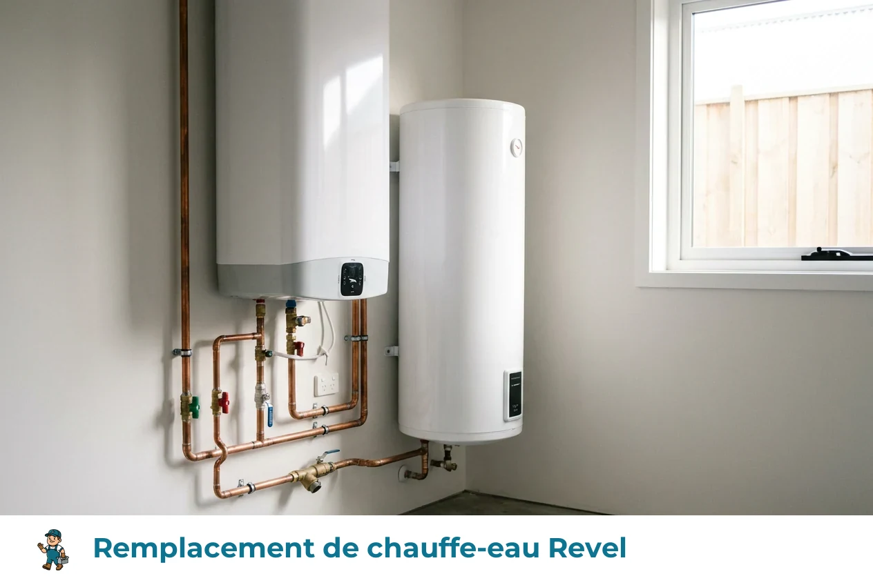 Remplacement de chauffe-eau à Revel