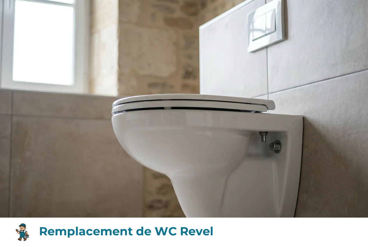 Remplacement de WC à Revel