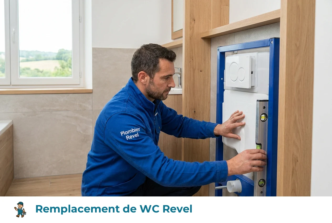 Remplacement de WC à Revel
